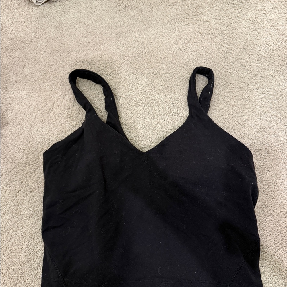 lululemon athletica Black Crop Top